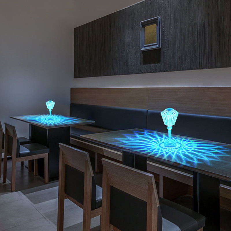 Rose Diamond Table Lamp - USB Charging & Touchable