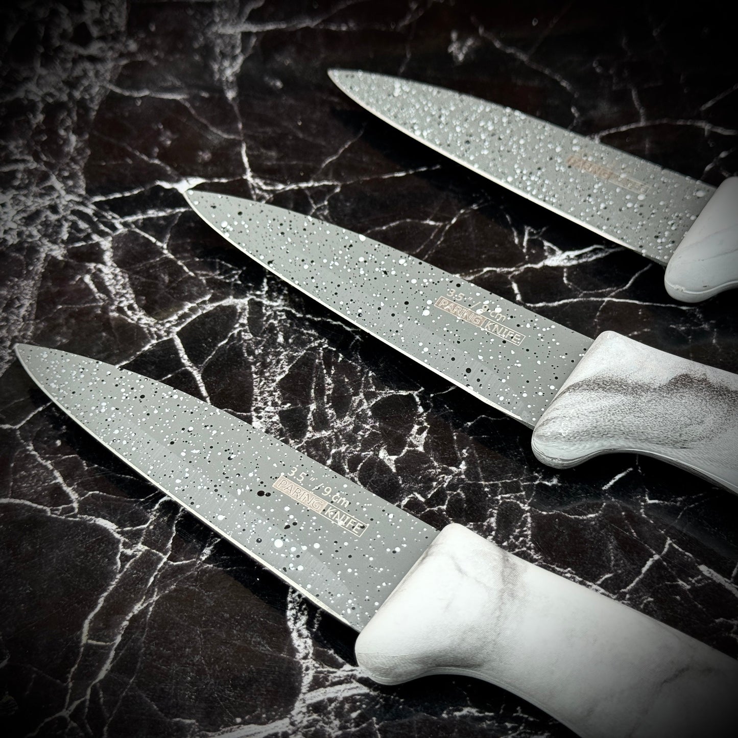 DIEO Marble Kitchen Knife Set - Pack of 3
