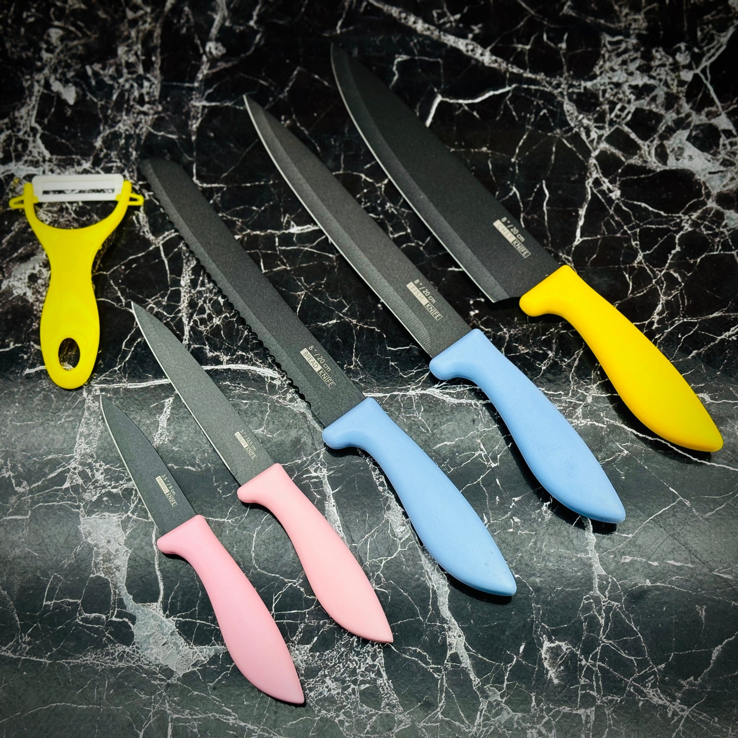 DIEO 6 Pieces Kitchen Knife Set
