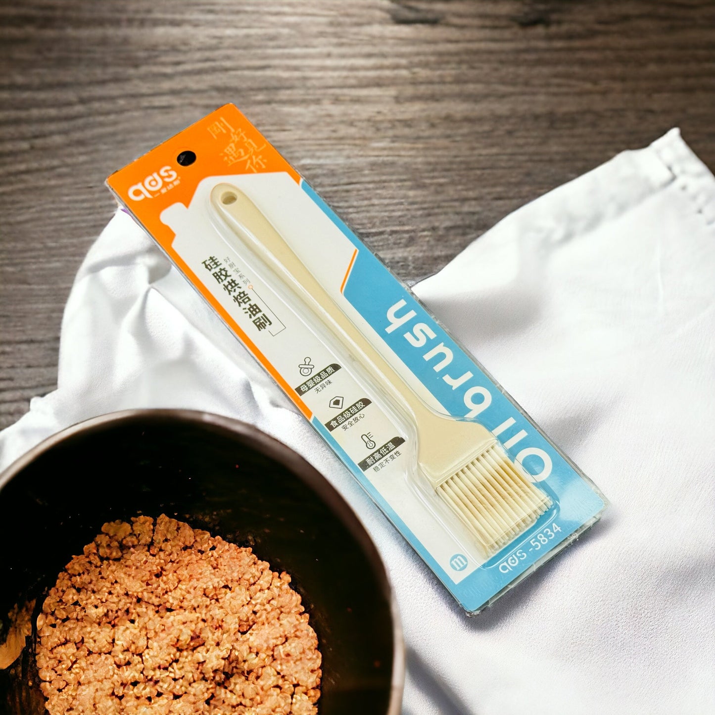 QAS Silicone Spoon And Oil Brush | 2 Pieces set