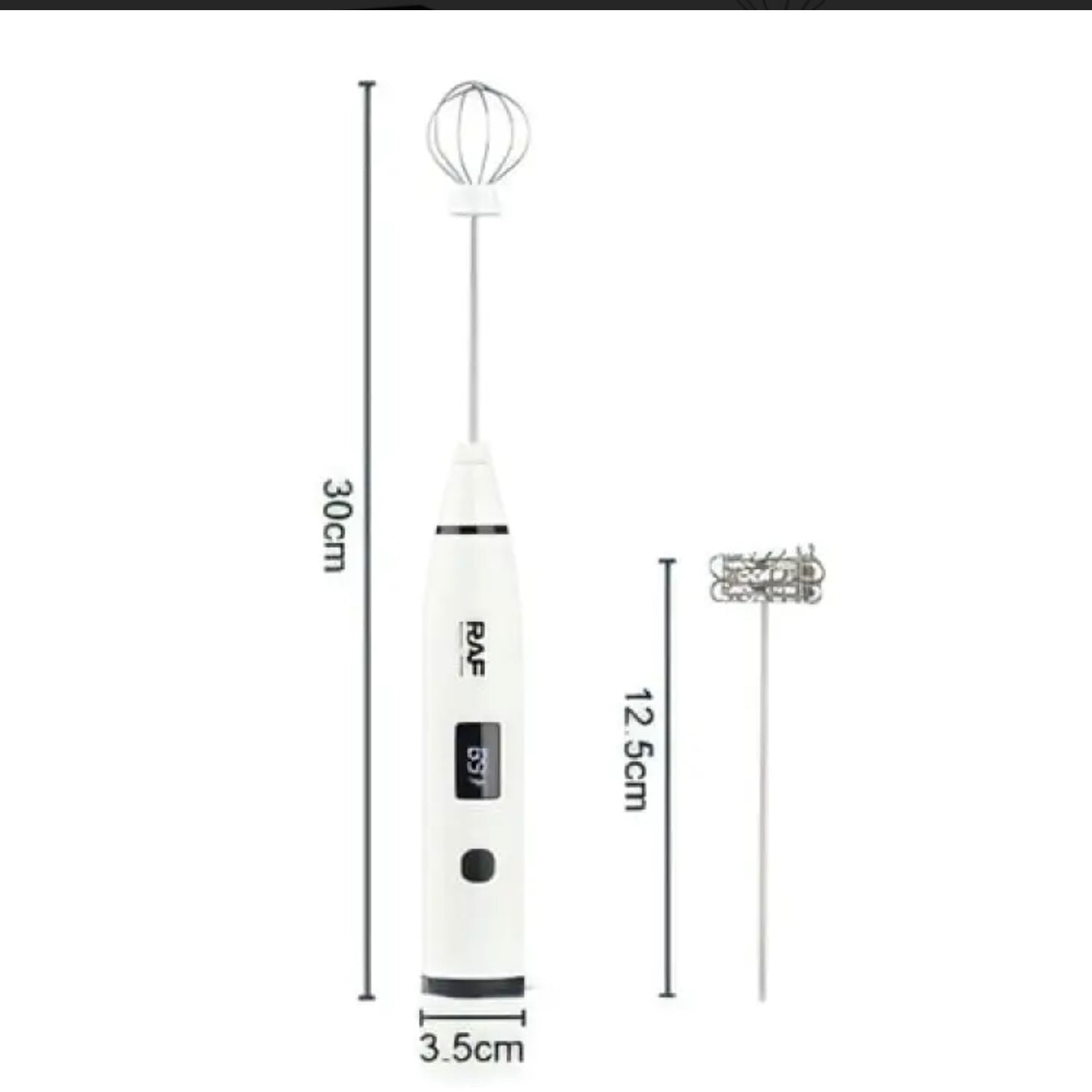 RAF Rechargeable Coffee and Egg Whisker with Digital Display R.322