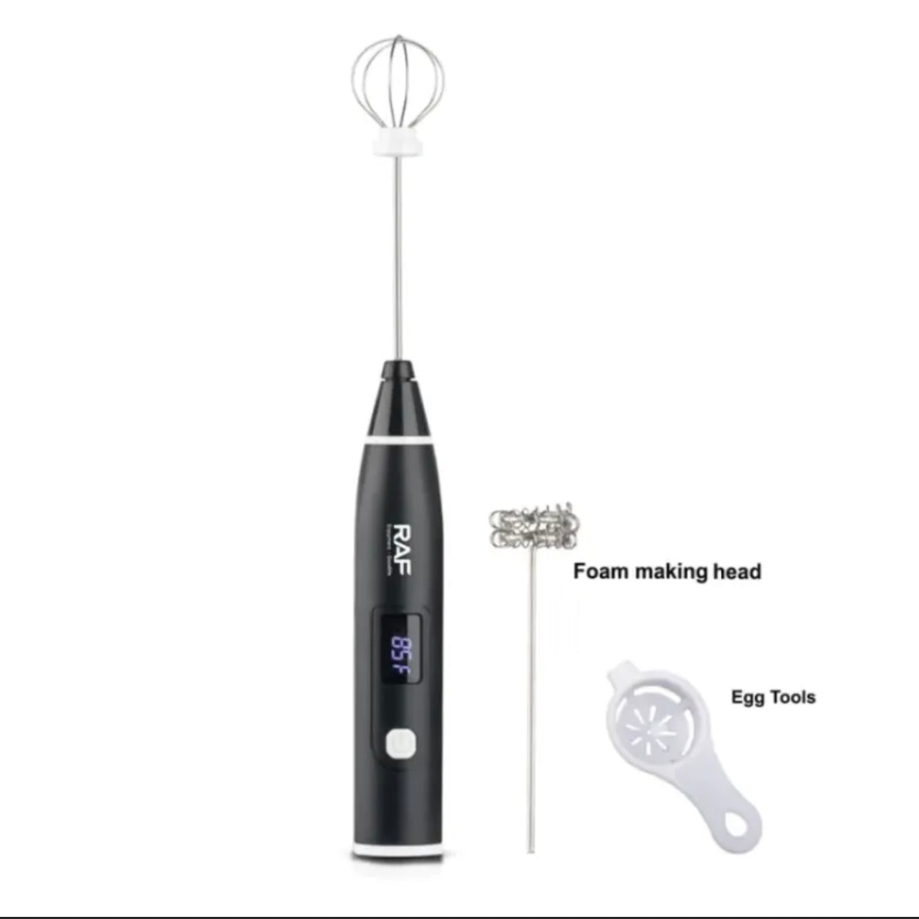RAF Rechargeable Coffee and Egg Whisker with Digital Display R.322