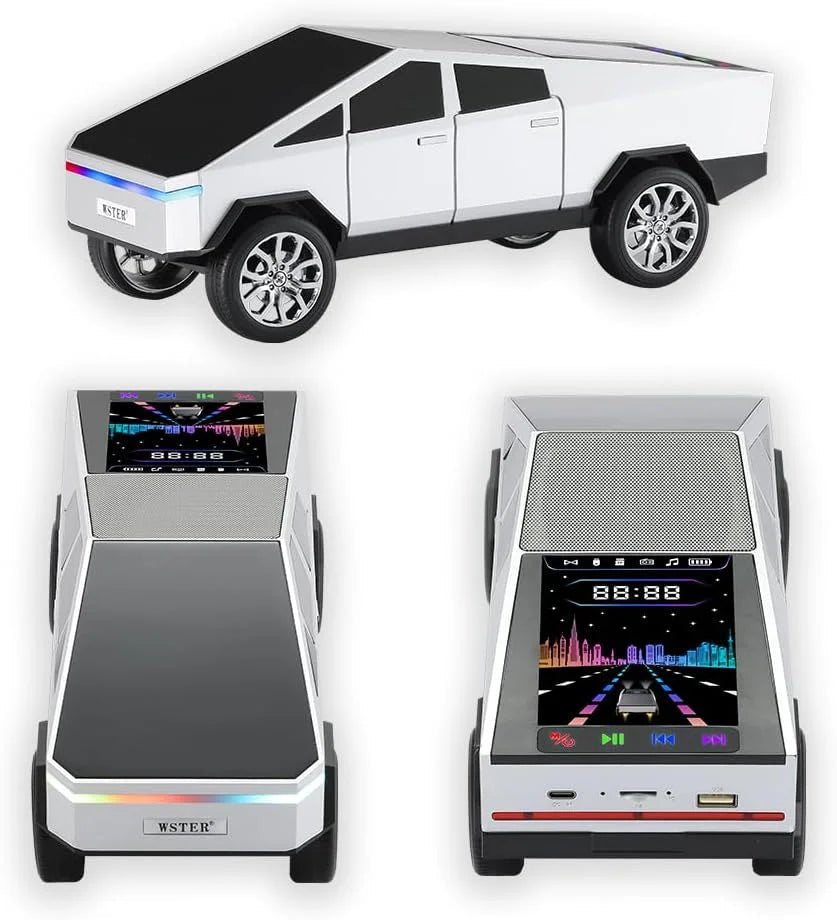 Cybertruck Car Shaped Bluetooth Speaker with LED Lights