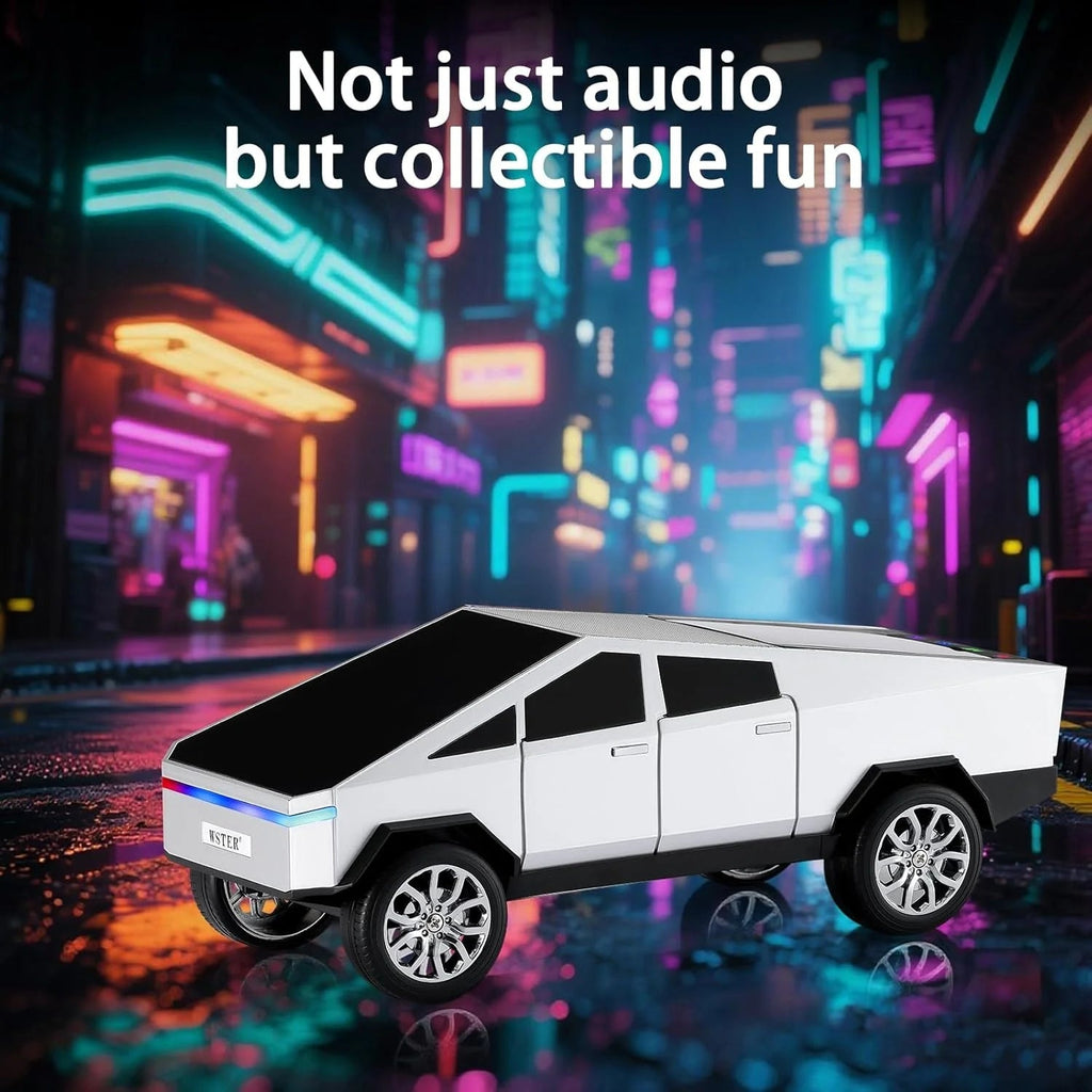 Cybertruck Car Shaped Bluetooth Speaker with LED Lights