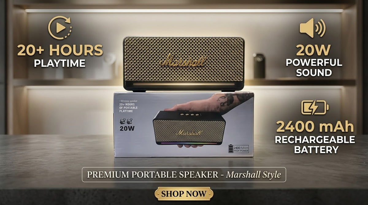 M305 Wireless Bluetooth Speaker – 20+ Hours Playtime with RGB Lights