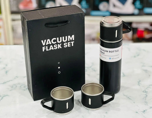 Vacuum Flask Bottle with 3 Extra Cups - 500ml